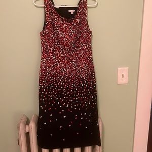 New York and Co Heart Print Dress